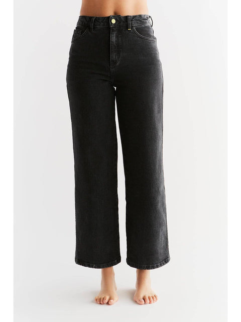 Organic Cotton Wide Leg Jeans: Womens