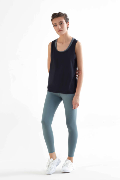 Organic 7/8 Stretch Leggings: Womens