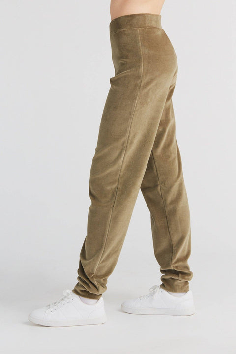 Organic Soft Fleece Cuffed Sweatpants: Womens