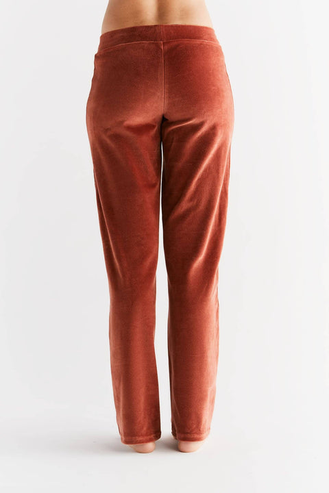 Organic Soft Fleece Straight Cut Sweatpants: Womens