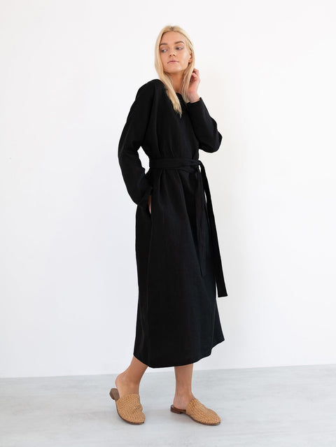 Linen Maxi Dress: Womens