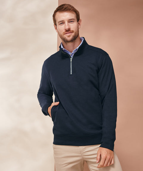 Regenerated Cotton & rPET 1/4 Zip Sweatshirt