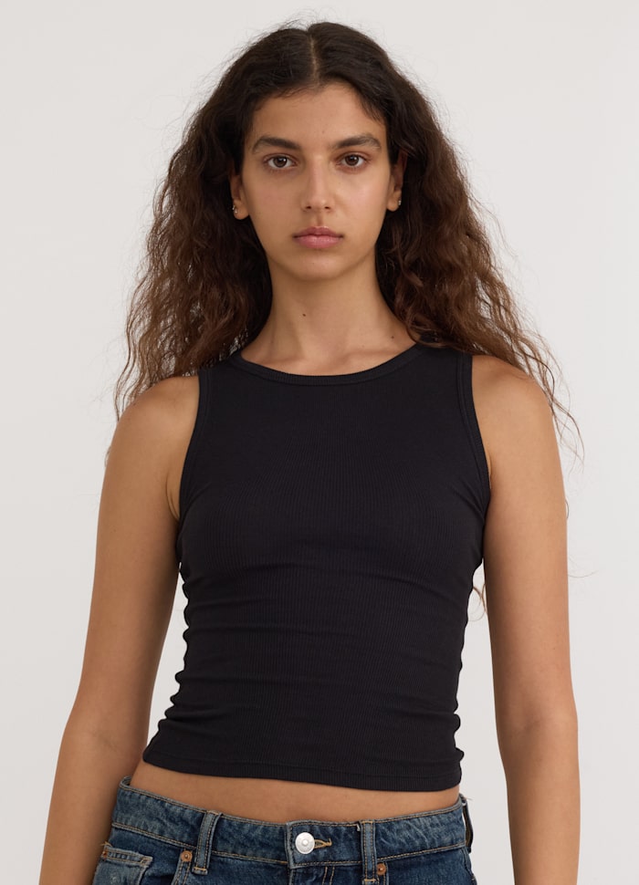 Organic Crop Tank Top: Womens
