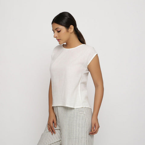 Cotton Cap Sleeve Top