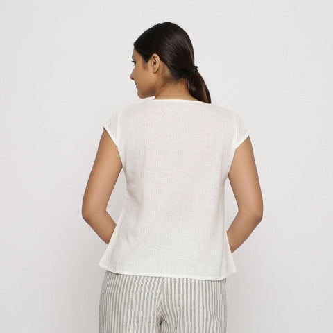 Cotton Cap Sleeve Top