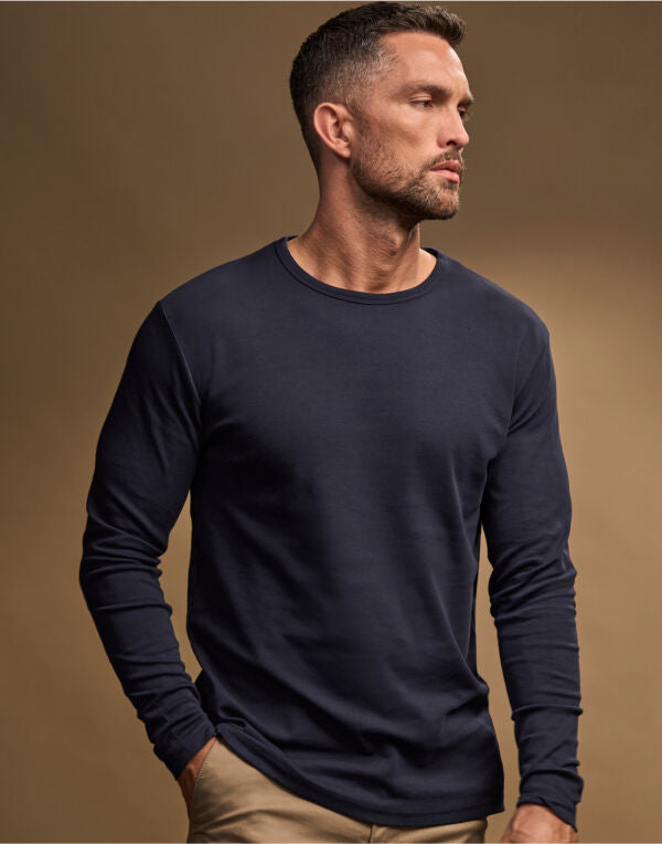 Organic Heavy Interlock Long Sleeve T-shirt: Mens – Earth Wardrobe