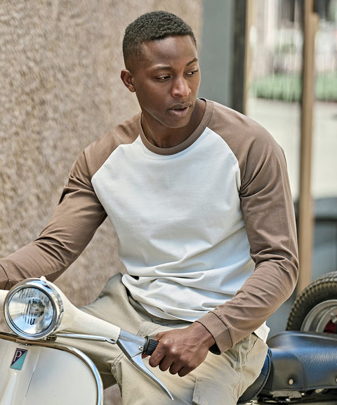 Organic Cotton Baseball Long Sleeve T-shirt: Unisex