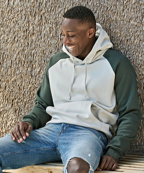 Organic Two-Tone Hooded Sweatshirt: Unisex