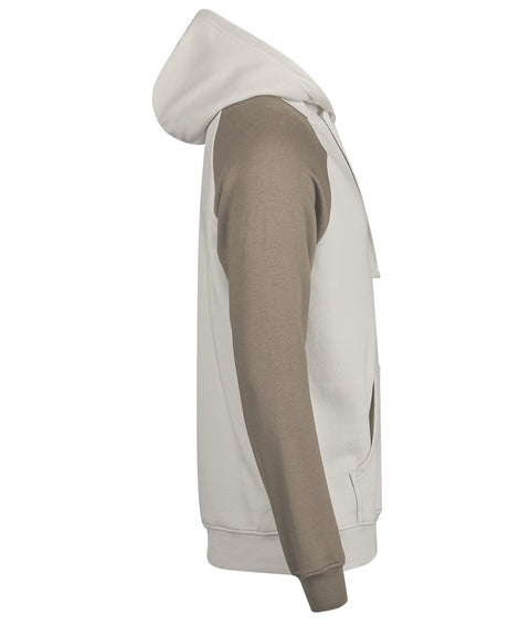 Organic Two-Tone Hooded Sweatshirt: Unisex