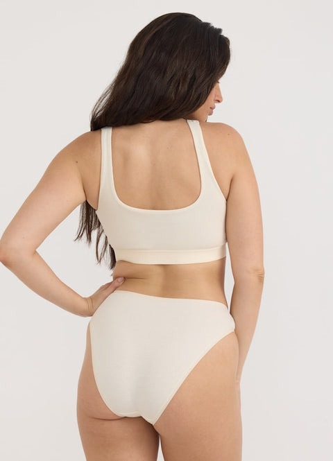 Organic Cotton Ribbed High-leg Briefs