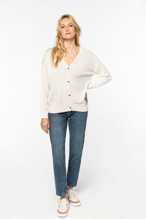 Organic Cotton & Tencel Cardigan: Womens
