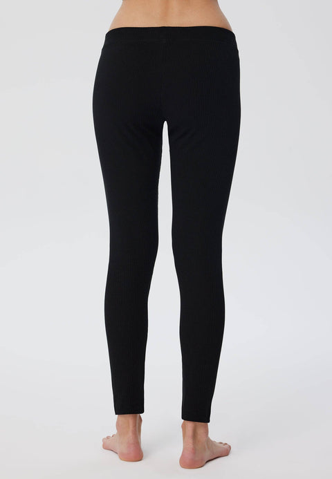 Organic Ribbed Leggings: Womens