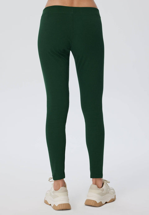 Organic Ribbed Leggings: Womens