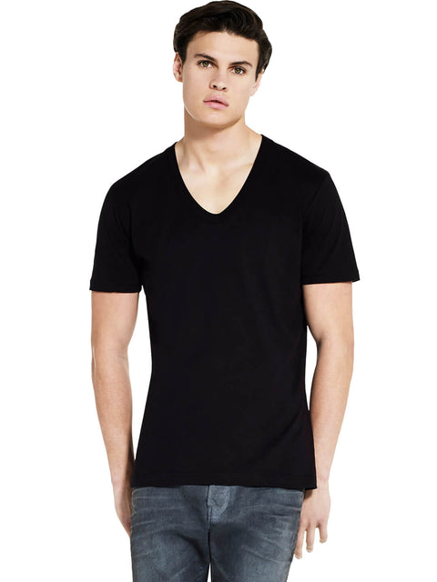 Organic Cotton Deep V-neck T-shirt
