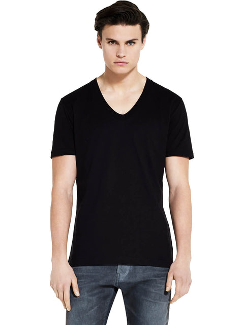 Organic Cotton Deep V-neck T-shirt