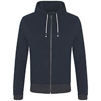 Contrast Zipped Recycled Hoodie