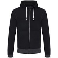 Contrast Zipped Recycled Hoodie