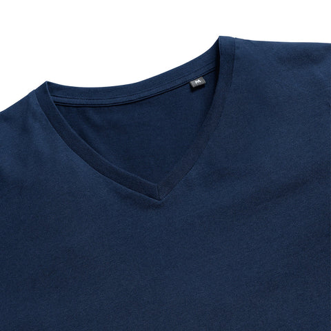 Russell Mens Pure Organic V-neck Tee