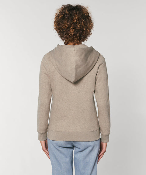 Organic Colours Zip-thru Hoodie: Womens