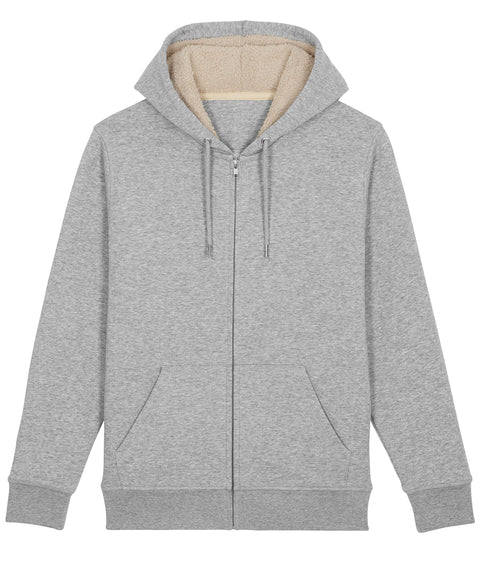 Organic Sherpa Lined Zip-Thru Hoodie
