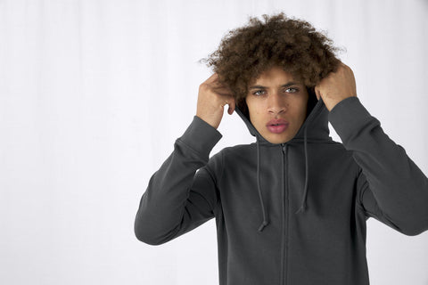 Organic Essential Zipped Hoodie: Mens