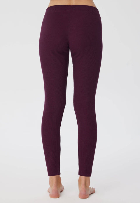 Organic Ribbed Leggings: Womens