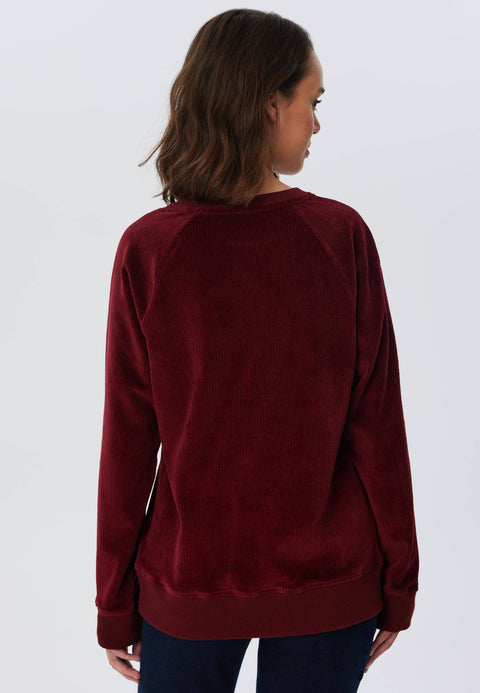 Organic Corduroy Sweatshirt: Womens