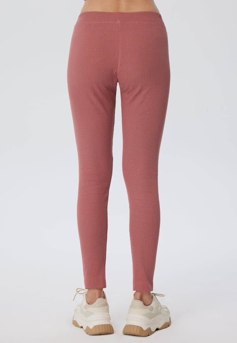 Organic Ribbed Leggings: Womens