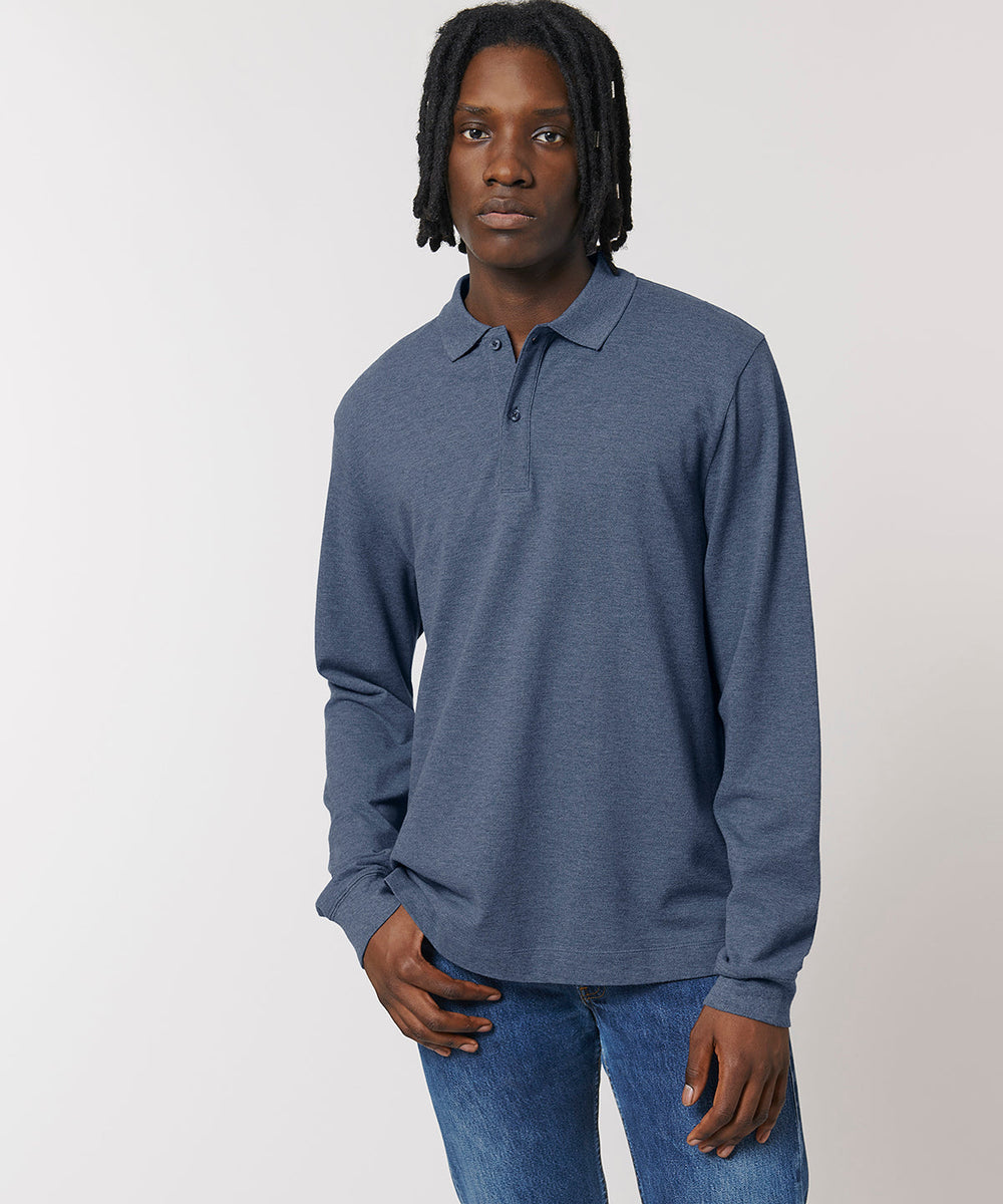 Organic Colours Long Sleeve Polo: Unisex – Earth Wardrobe