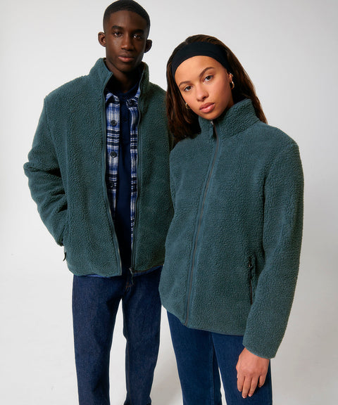 Recycled Sherpa Jacket Zipped: Unisex